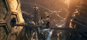 (L-r) DOONA BAE as Sonmi-451 and JIM STURGESS as Hae-Joo Chang in the epic drama “CLOUD ATLAS,” distributed domestically by Warner Bros. Pictures and in select international territories.